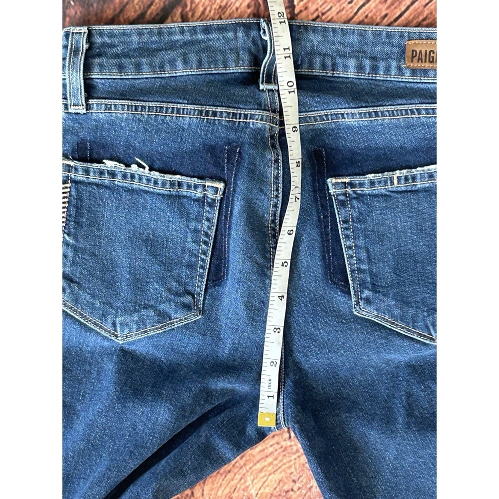 PAIGE Vintage Julia Jeans Felice Wash Fray Hem Women's Size 25 Denim - Picture 10 of 13